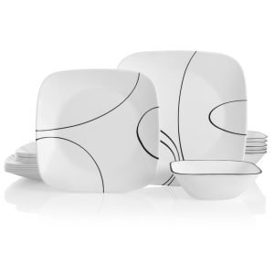 Corelle Simple Lines 18-piece Dinnerware Set. Service for 6