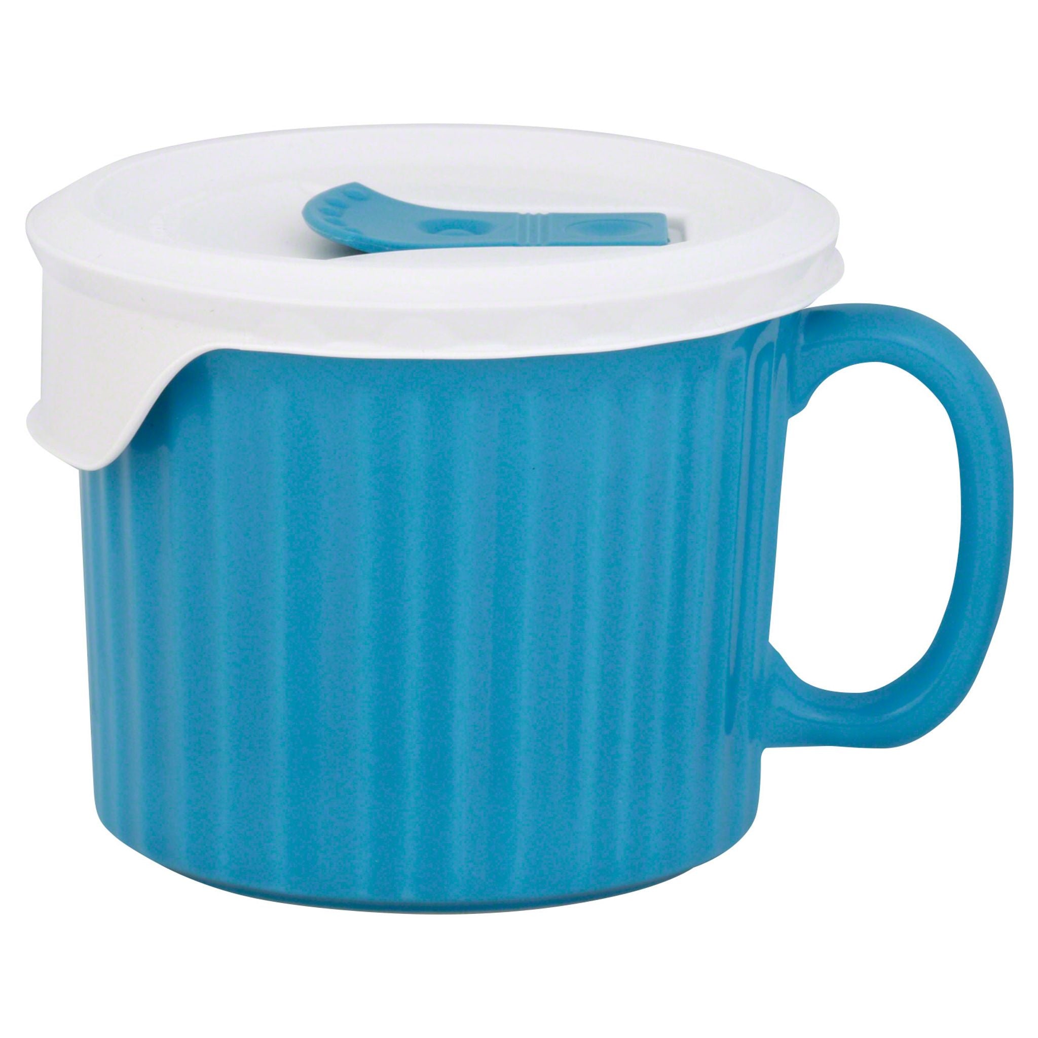 CorningWare 20-ounce Light Blue Meal Mug with Vented Lid - Image 2