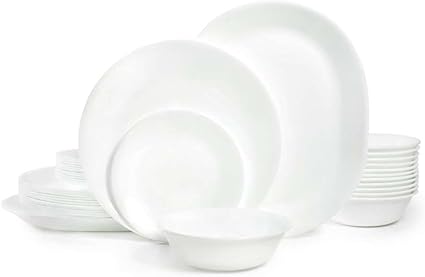 Corelle Winter Frost White 38-piece Dinnerware Set. Service for 12