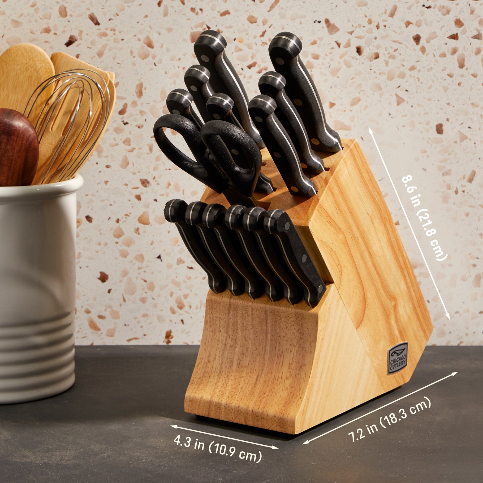 Chicago Cutlery Essentials 15-piece Block Set - Image 5