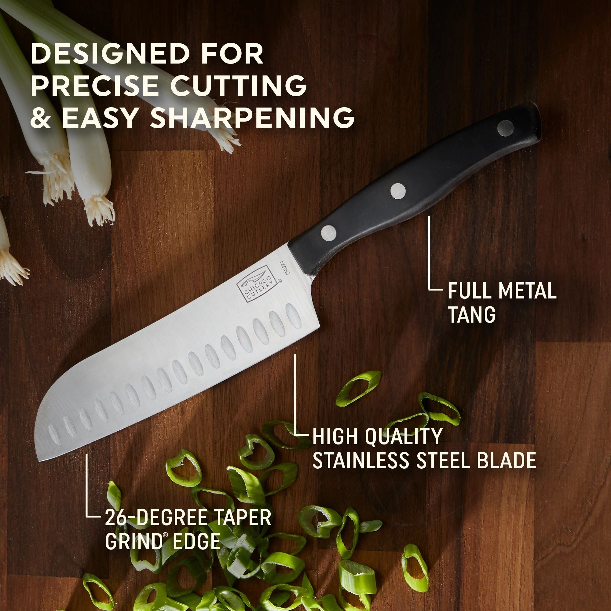 Chicago Cutlery Ellsworth 2-piece Santoku Knife - Image 2