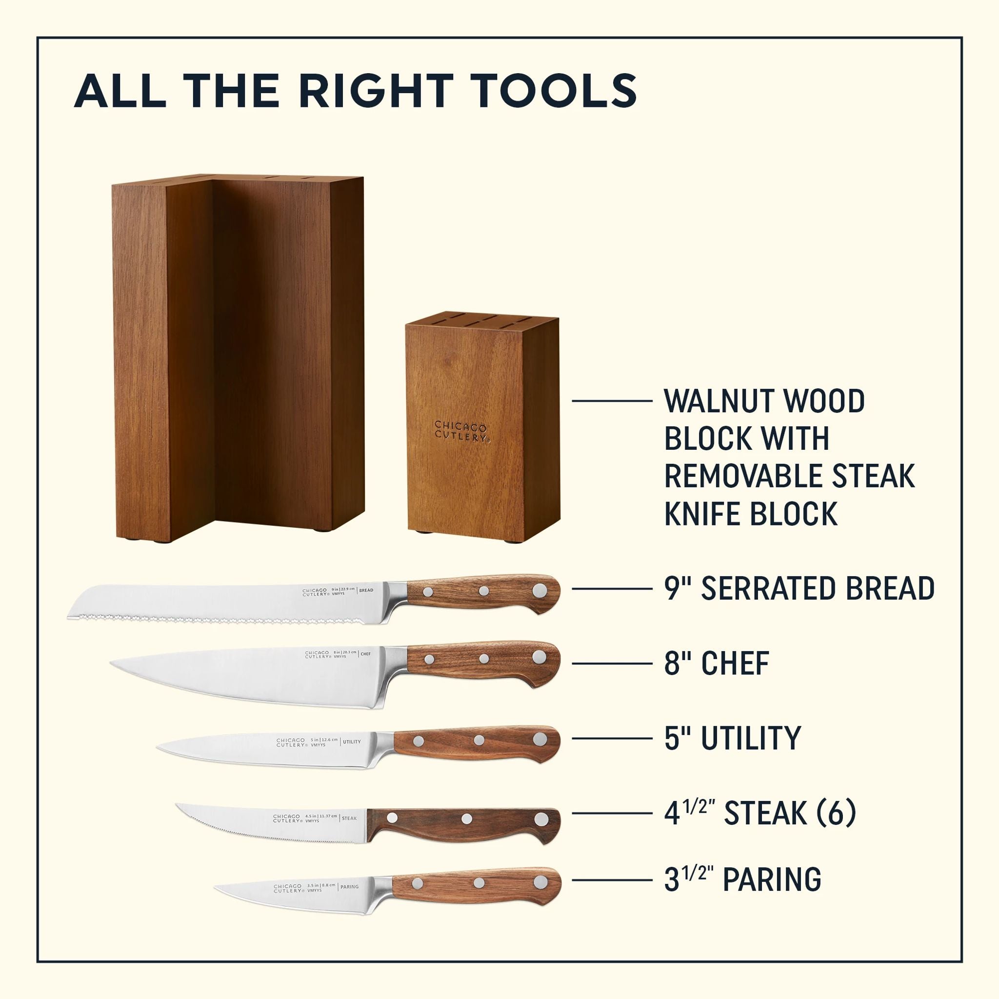 Chicago Cutlery Racine 12-piece Block Set - Image 2