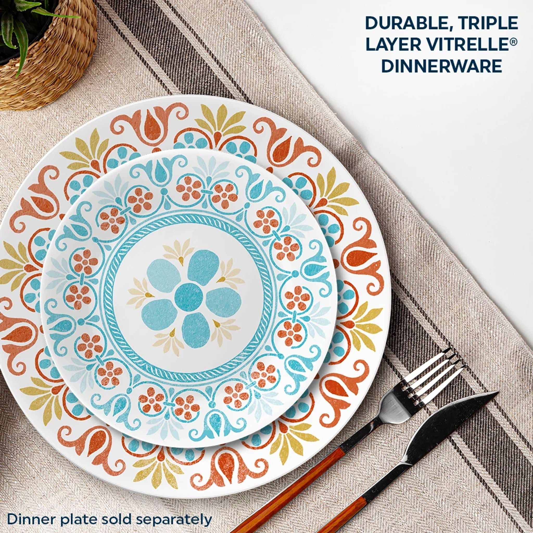 Corelle Global Collection Terracotta Dreams 6.75 Appetizer Plate - Image 2
