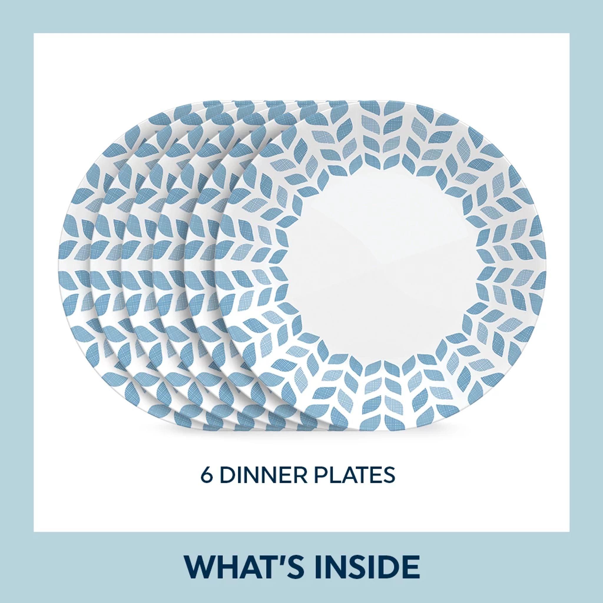 Corelle Global Collection Northern Pines 10.25 Dinner Plates. 6-pack - Image 8