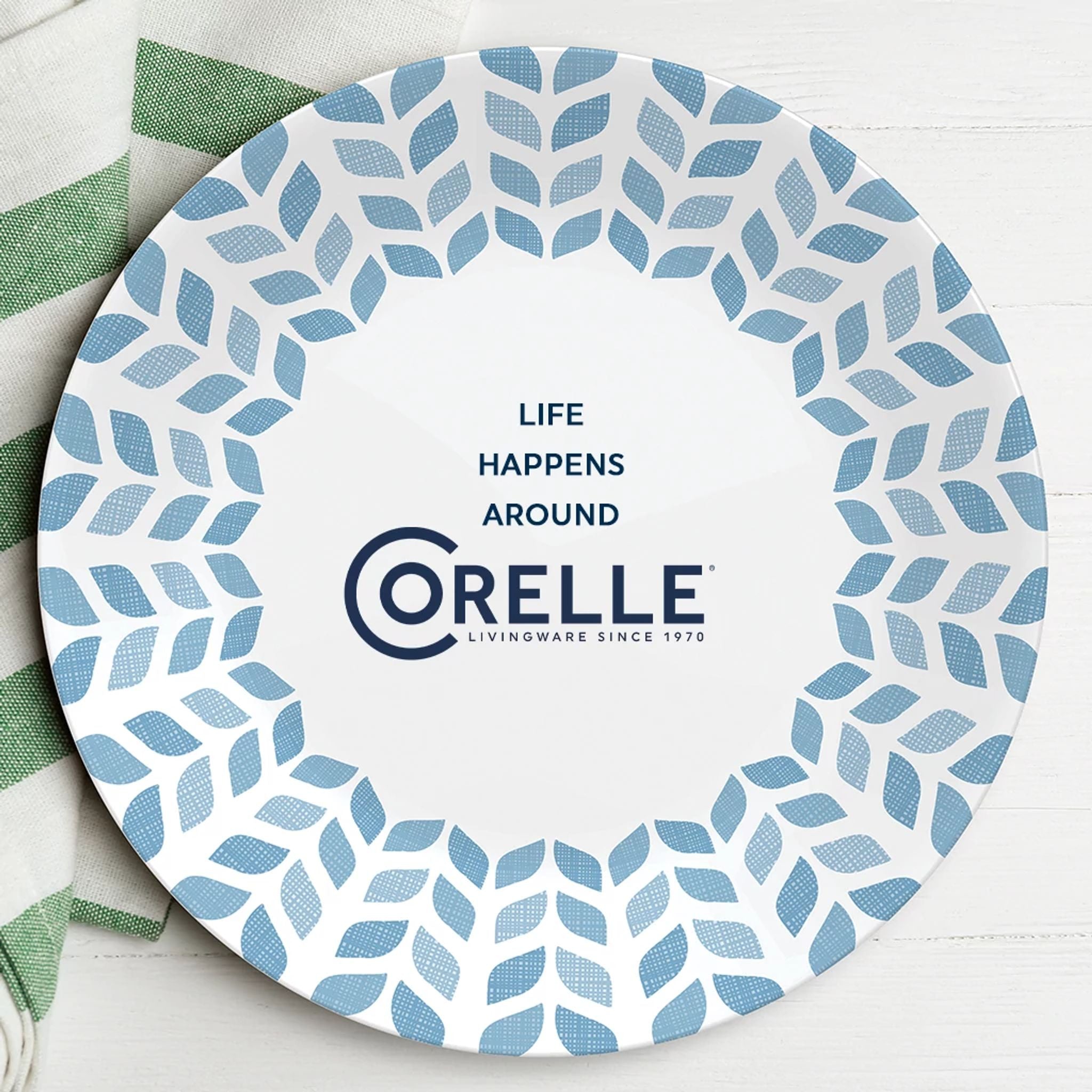 Corelle Global Collection Northern Pines 10.25 Dinner Plates. 6-pack - Image 7