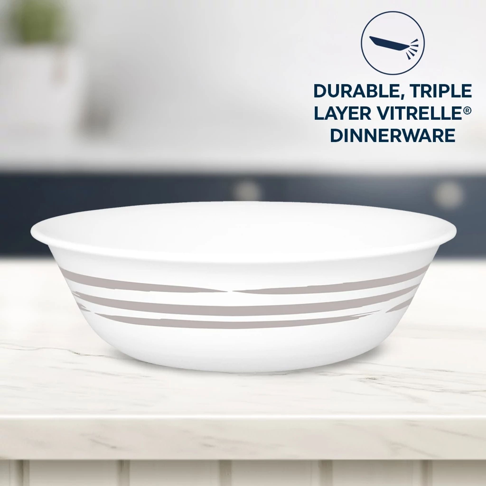Corelle Brushed Silver 18-ounce Cereal Bowl - Image 2