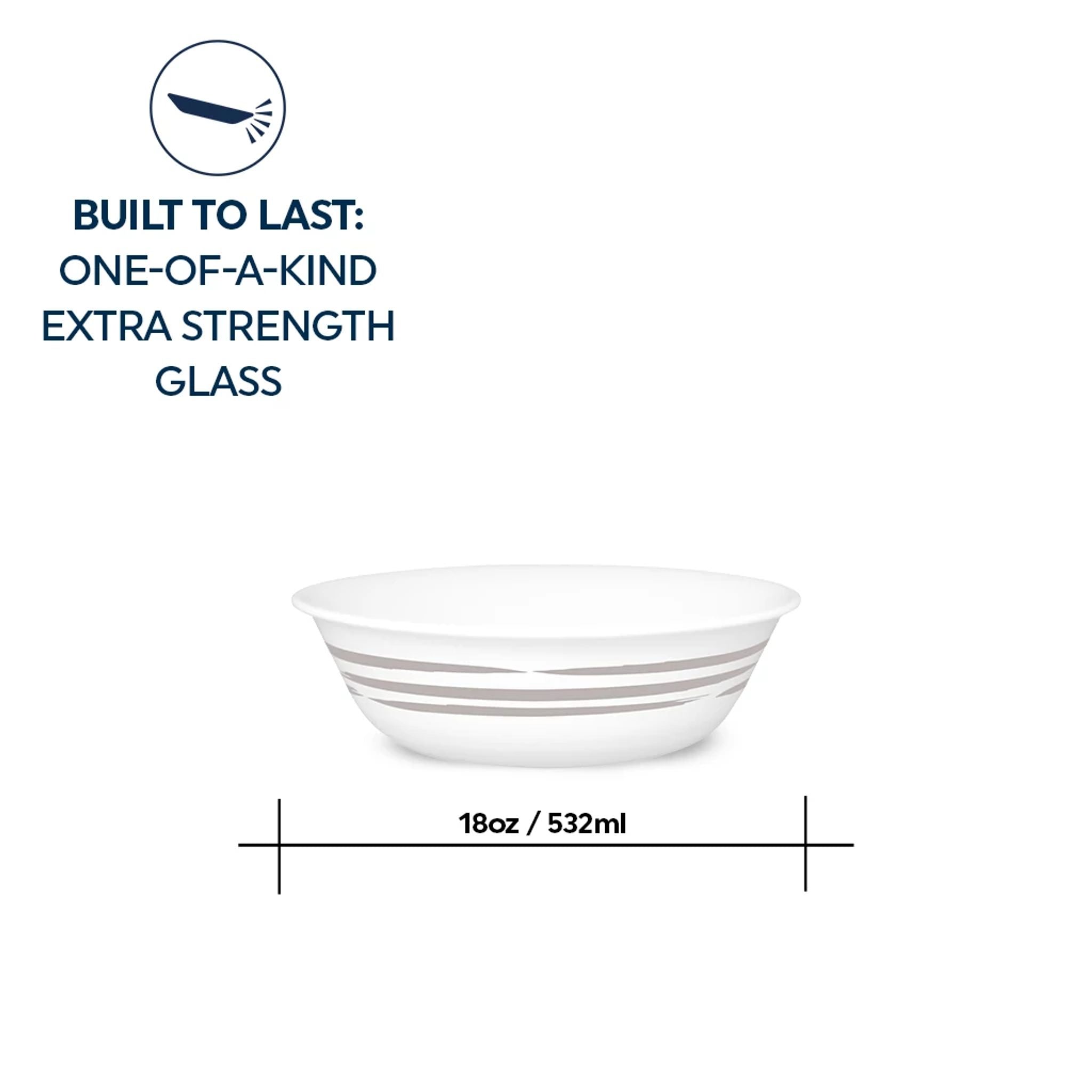 Corelle Brushed Silver 18-ounce Cereal Bowl - Image 4