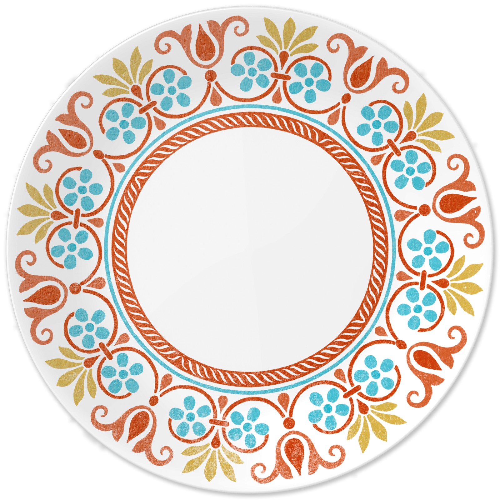Corelle Global Collection Terracotta Dreams 10.25 Dinner Plates. 4-pack
