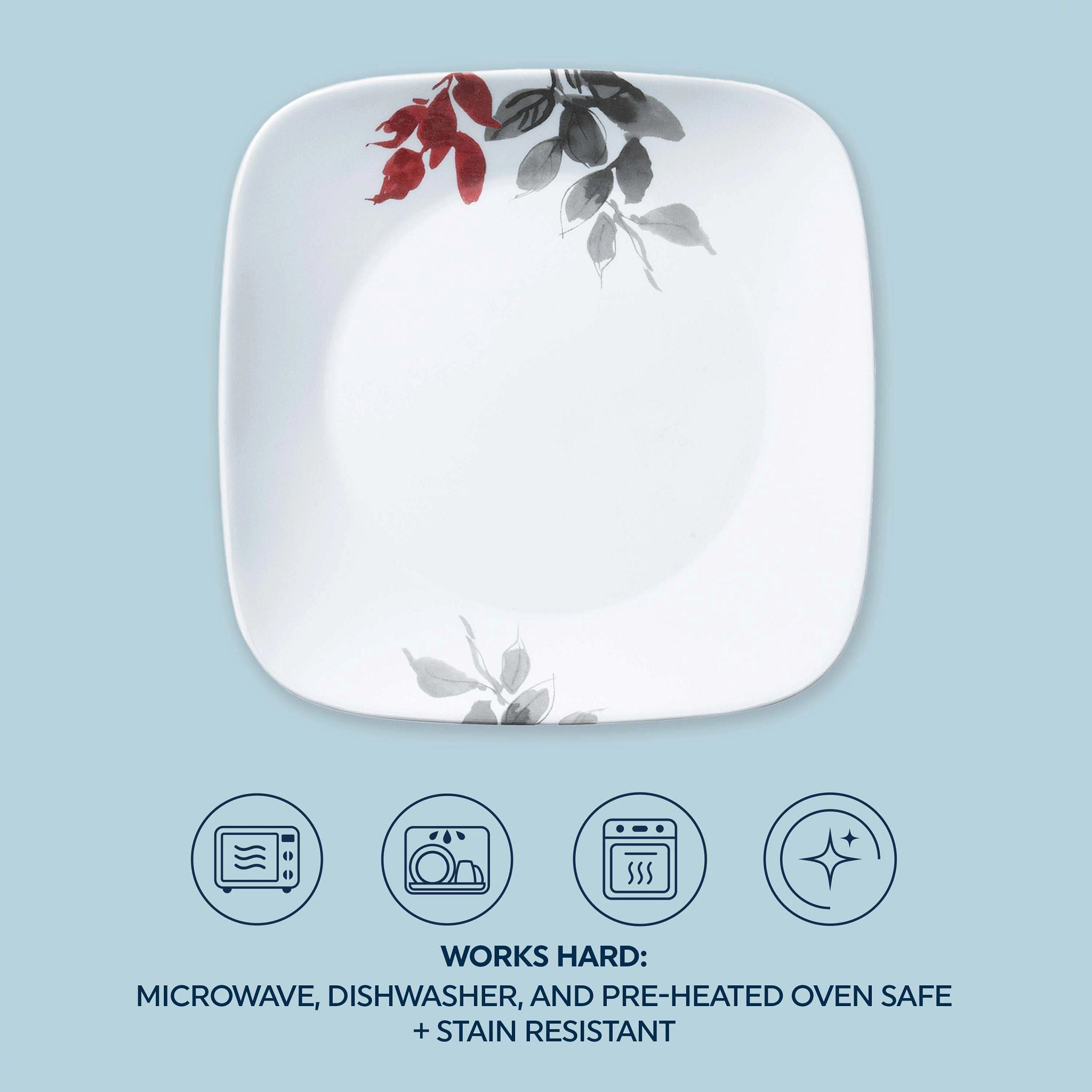 Corelle Kyoto Leaves 16-piece Dinnerware Set. Service for 4 - Image 5