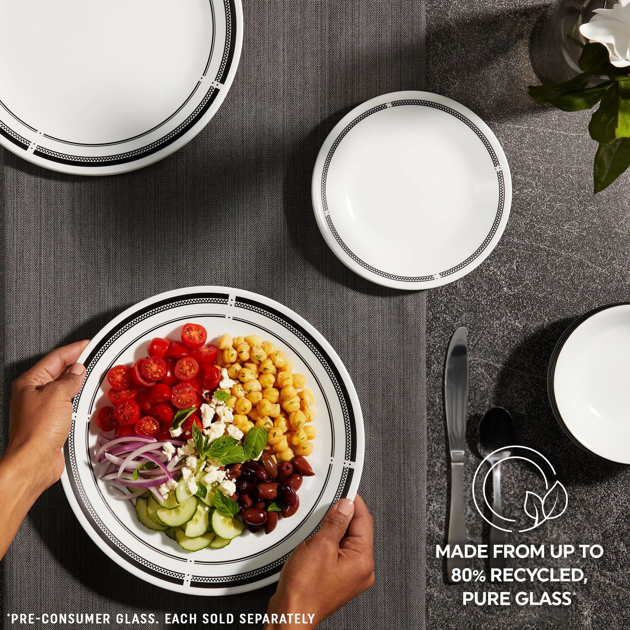 Corelle Brasserie 18-piece Dinnerware Set. Service for 6 - Image 6