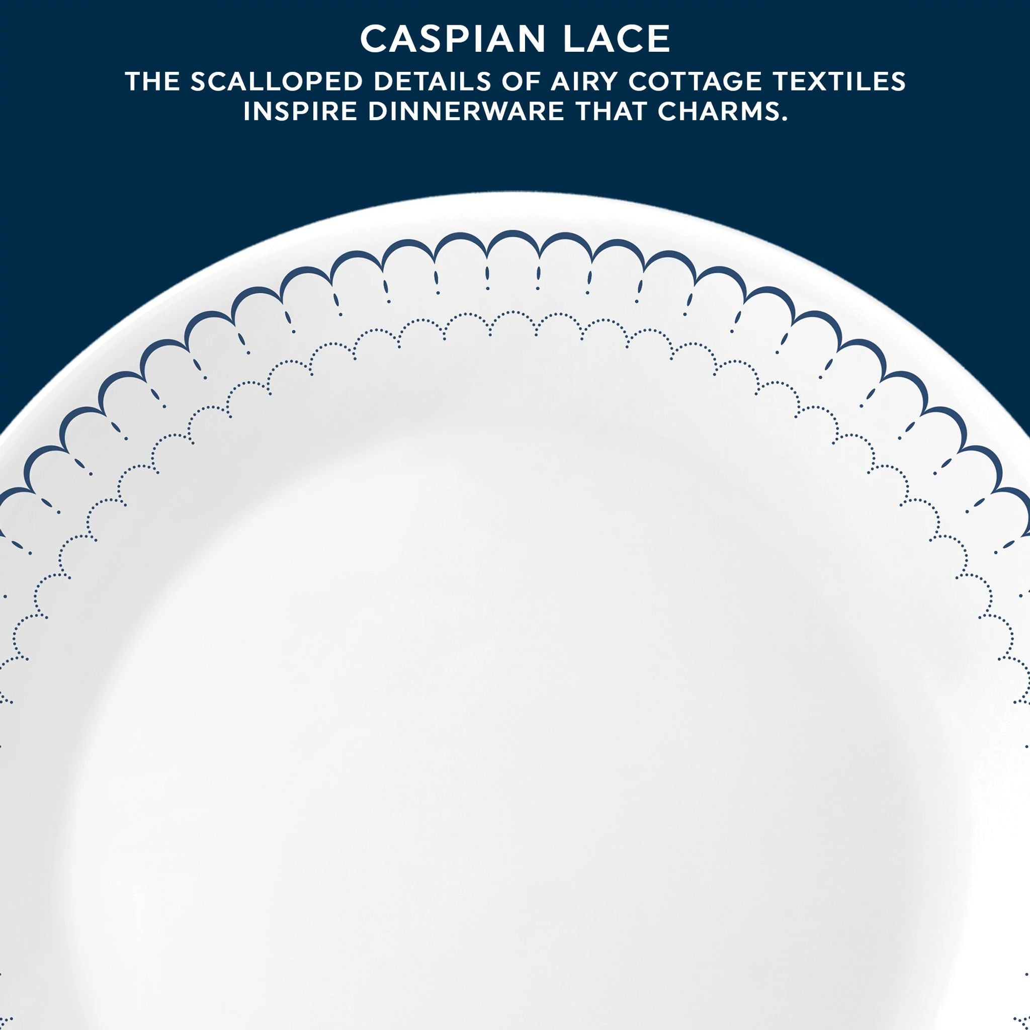 Corelle Caspian Lace 18-piece Dinnerware Set. Service for 6 - Image 6