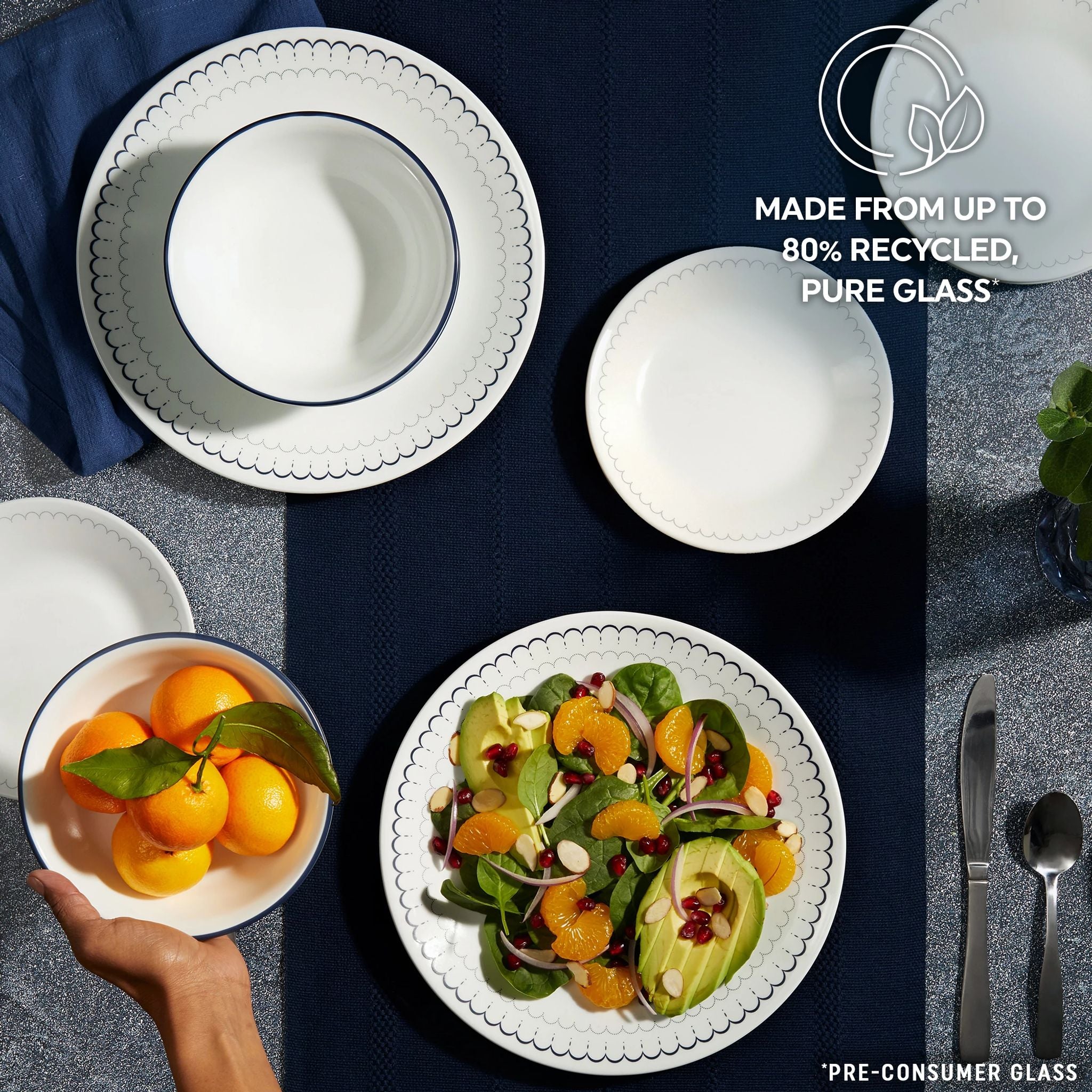 Corelle Caspian Lace 18-piece Dinnerware Set. Service for 6 - Image 5
