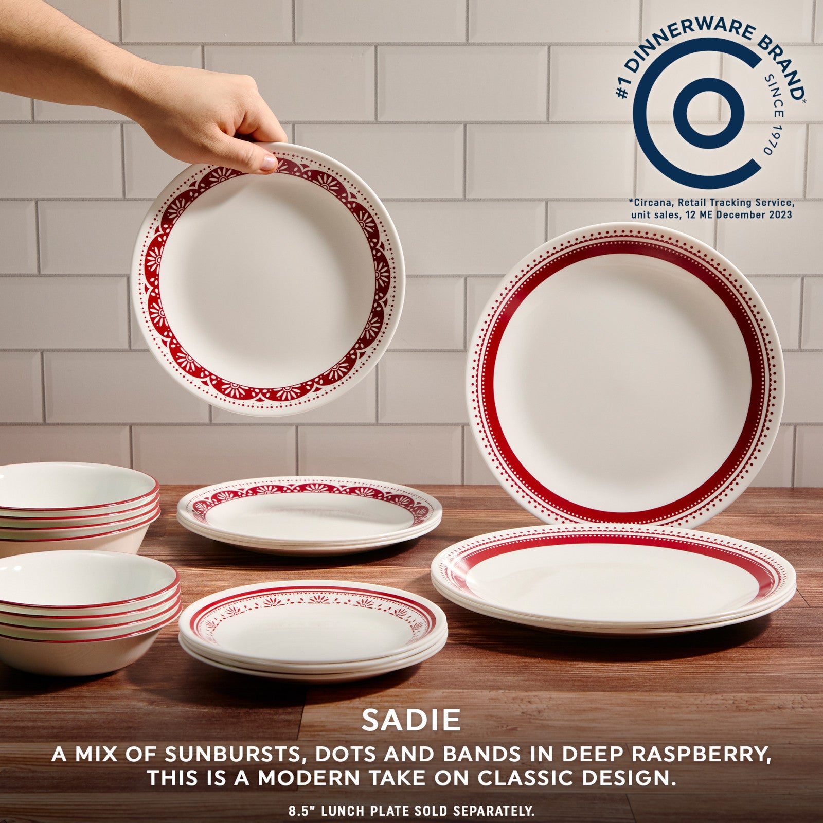 Corelle Sadie 18-piece Dinnerware Set. Service for 6 - Image 3