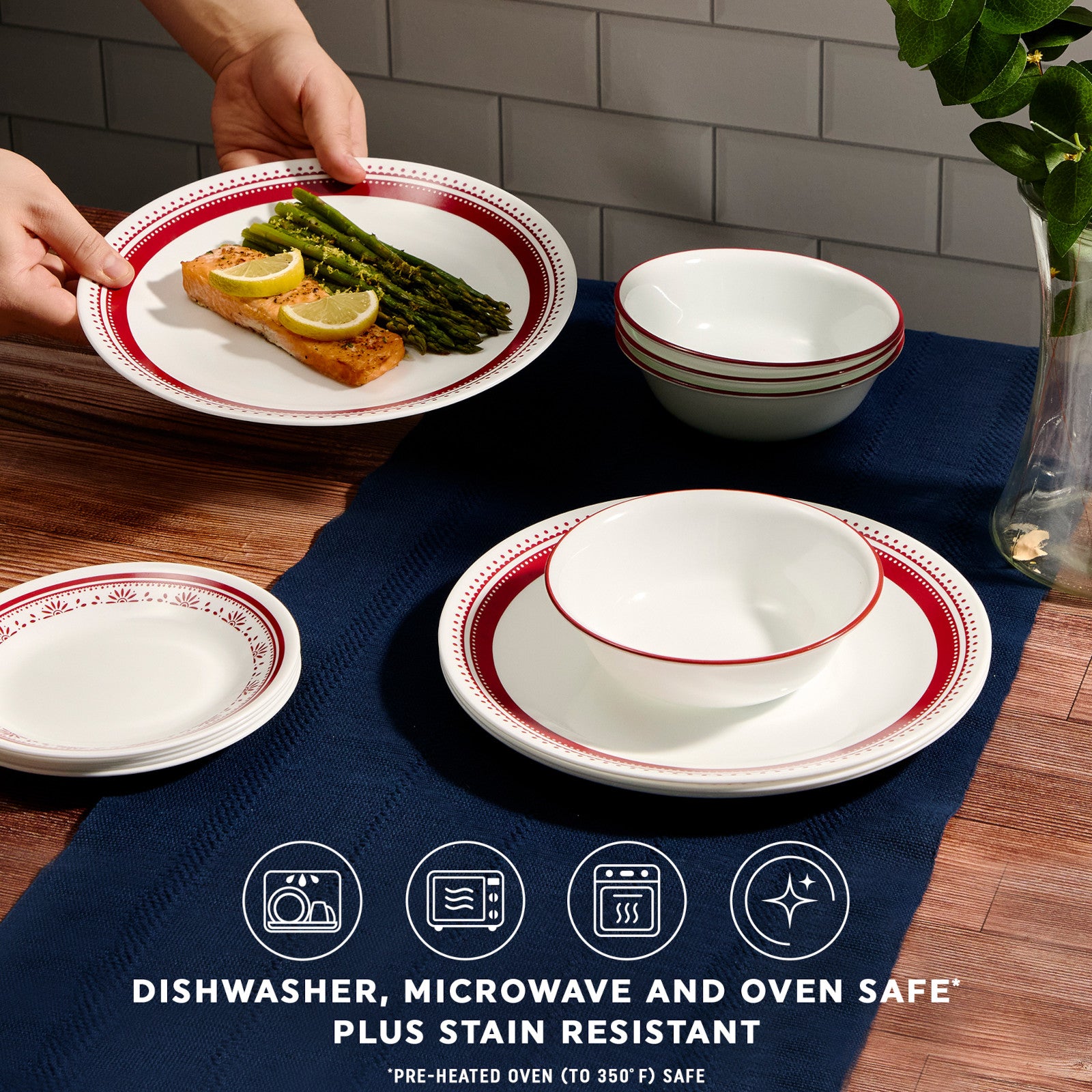 Corelle Sadie 18-piece Dinnerware Set. Service for 6 - Image 4