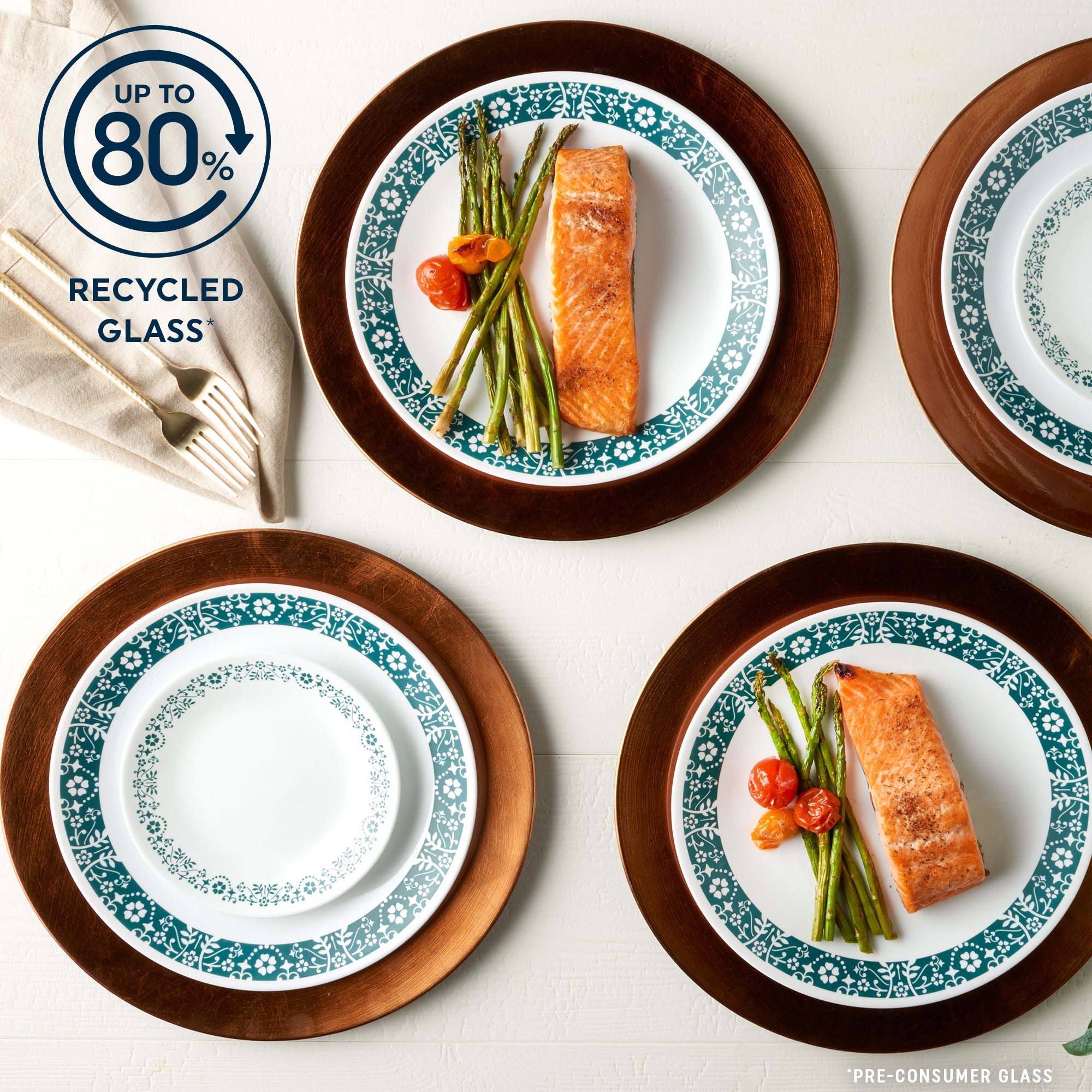 Corelle Penelope 18-piece Dinnerware Set. Service for 6 - Image 3