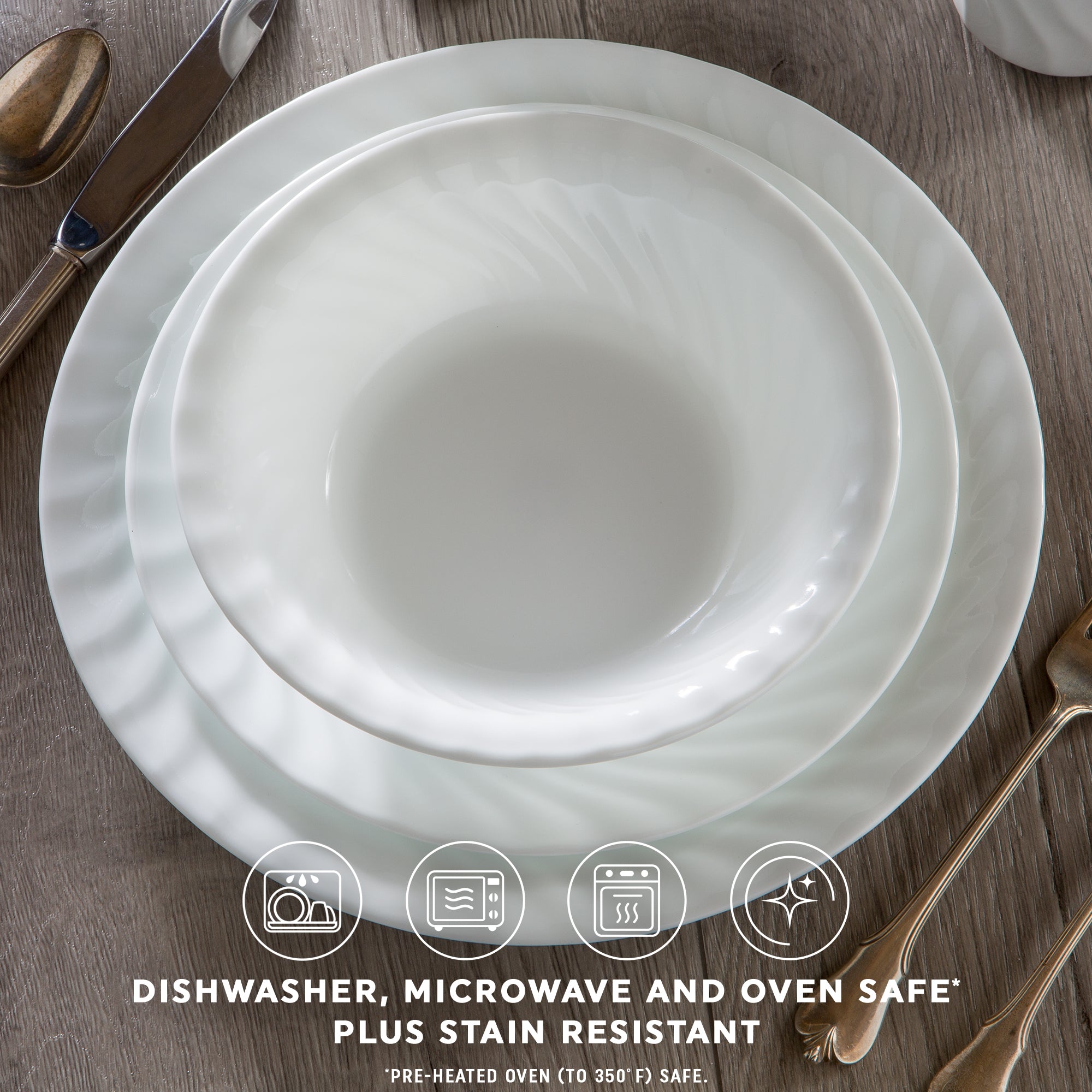 Corelle Enhancements 10.25 Glass Dinner Plate - Image 4
