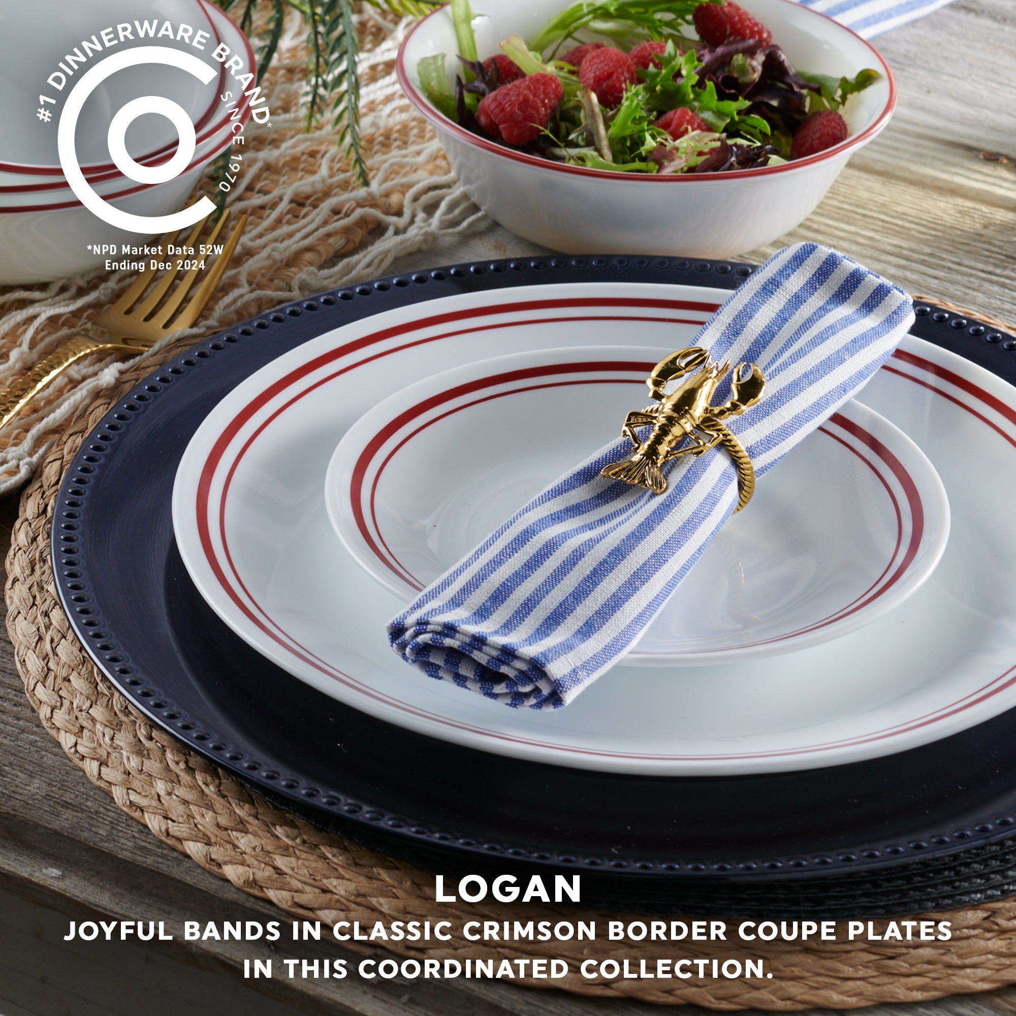 Corelle Logan 18-pc Dinnerware Set. Service for 6 - Image 3