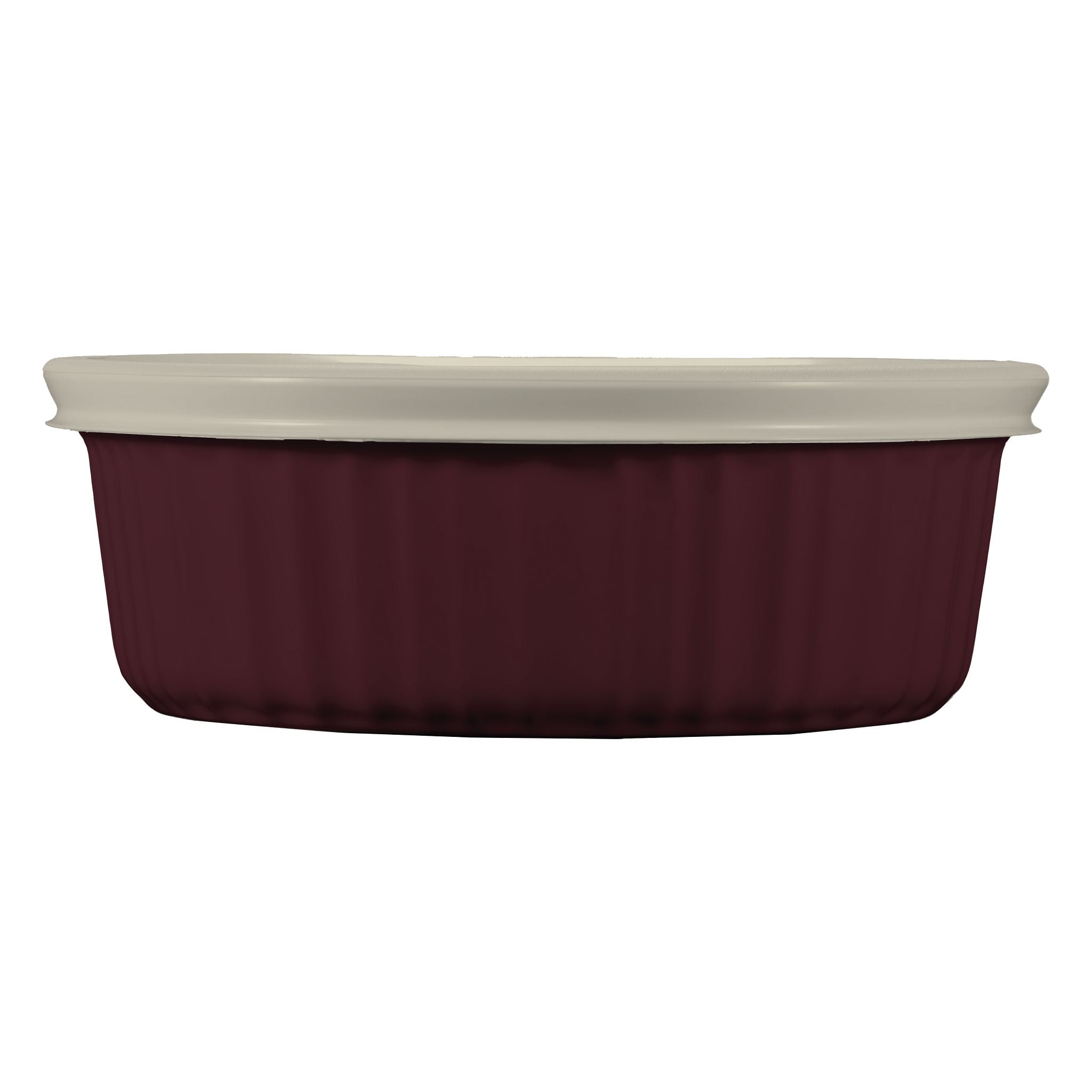 CorningWare French Colors 24-ounce Baking Dish with Lid. Cabernet