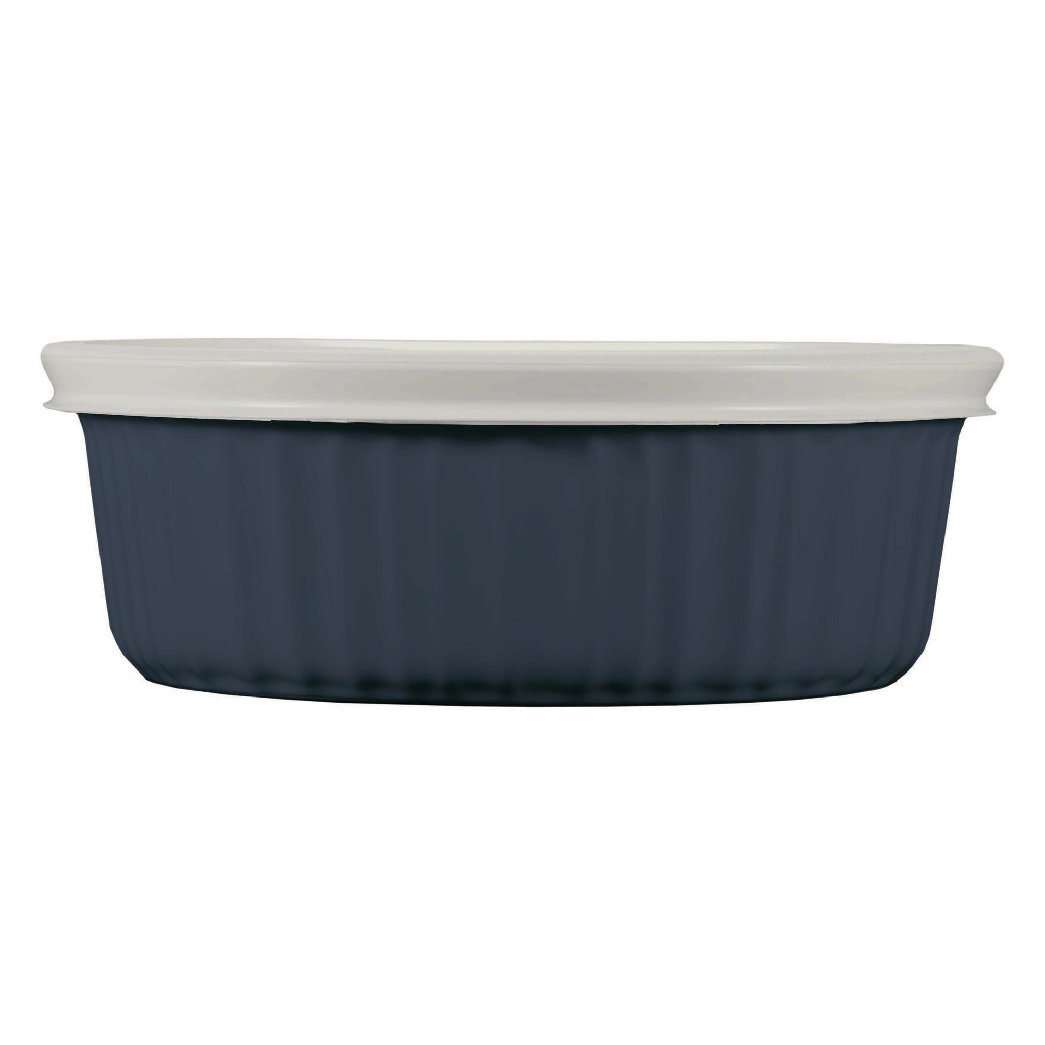 CorningWare French Colors 24-ounce Baking Dish with Lid. Navy